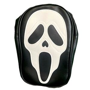 Ghostface Scream Back and White Stitched Crossbody Purse Halloween NEW